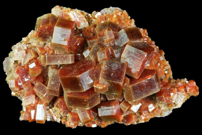 Red Vanadinite Crystal Cluster - Morocco #76521